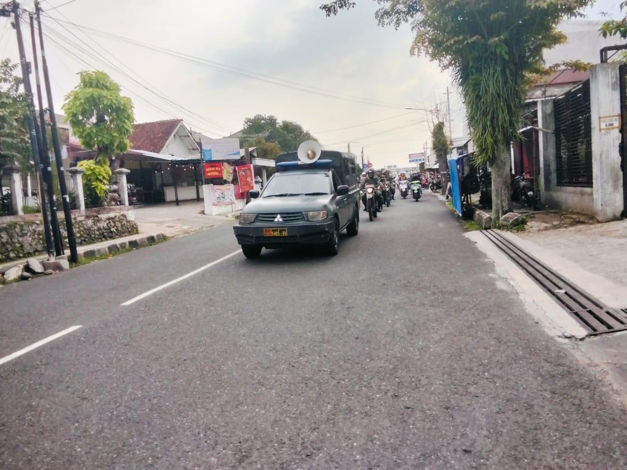 Patroli Simpatik, Kodim Bersama Polres dan Satpol PP Ajak Warga Banjarnegara Cinta Damai