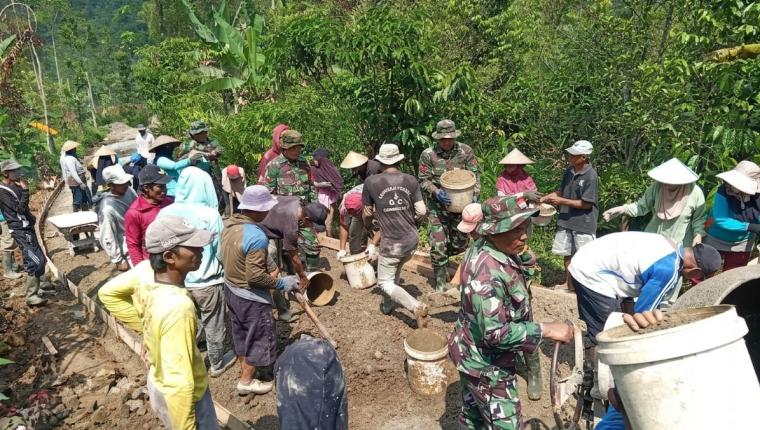 TMMD Sengkuyung Tahap II 2026 Perkuat Pembangunan Desa Lawen