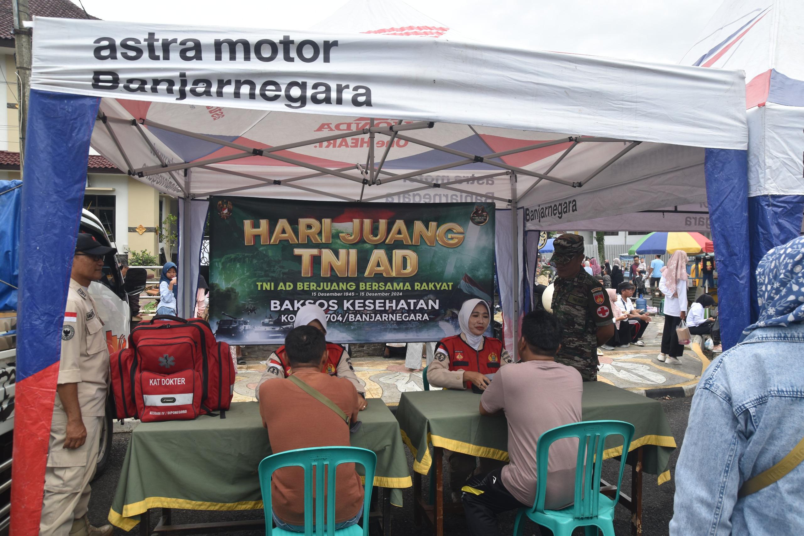 Klinik Kartika 04 Kodim 0704 Banjarnegara Gelar Bakti Sosial Kesehatan