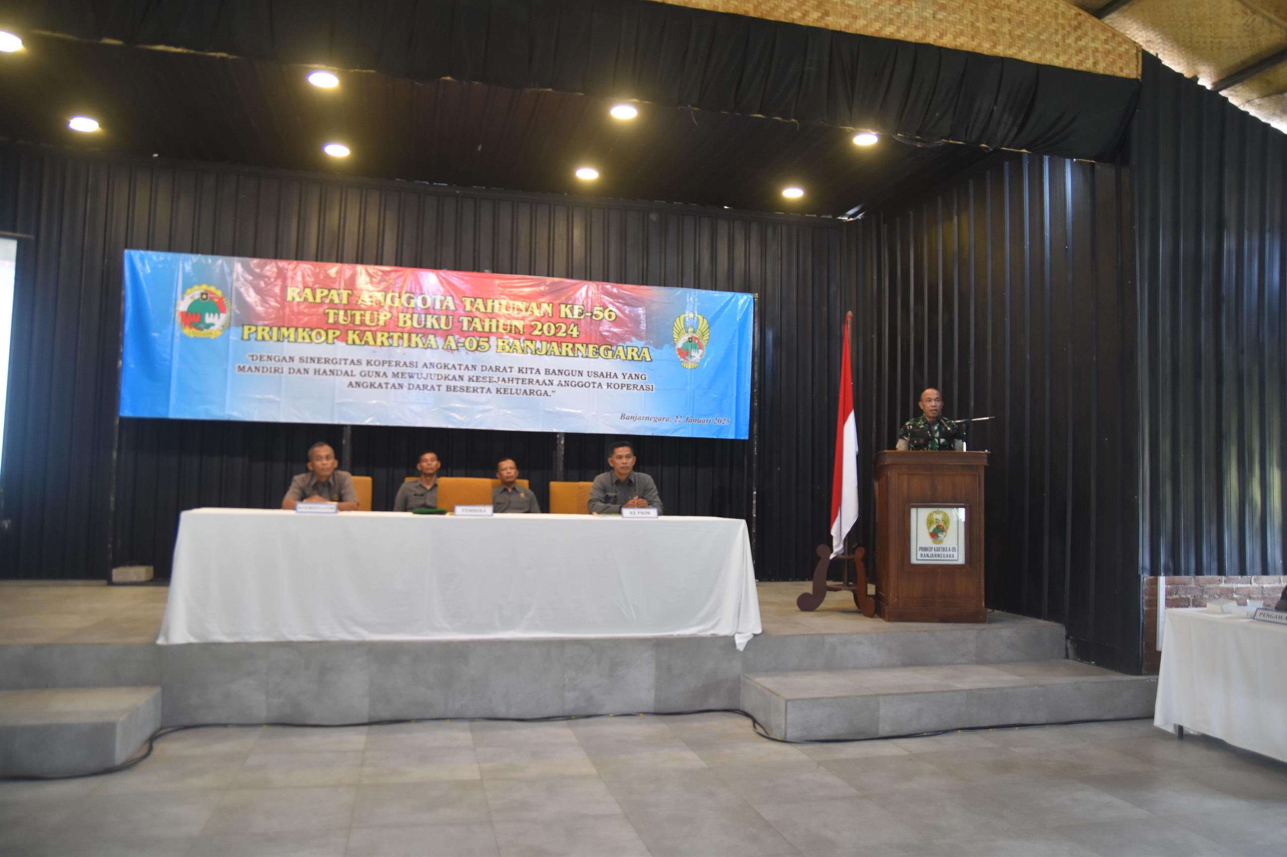 Rapat Tahunan Primkop Kartika A-05 Banjarnegara Bangun Sinergi untuk Kesejahteraan Anggota