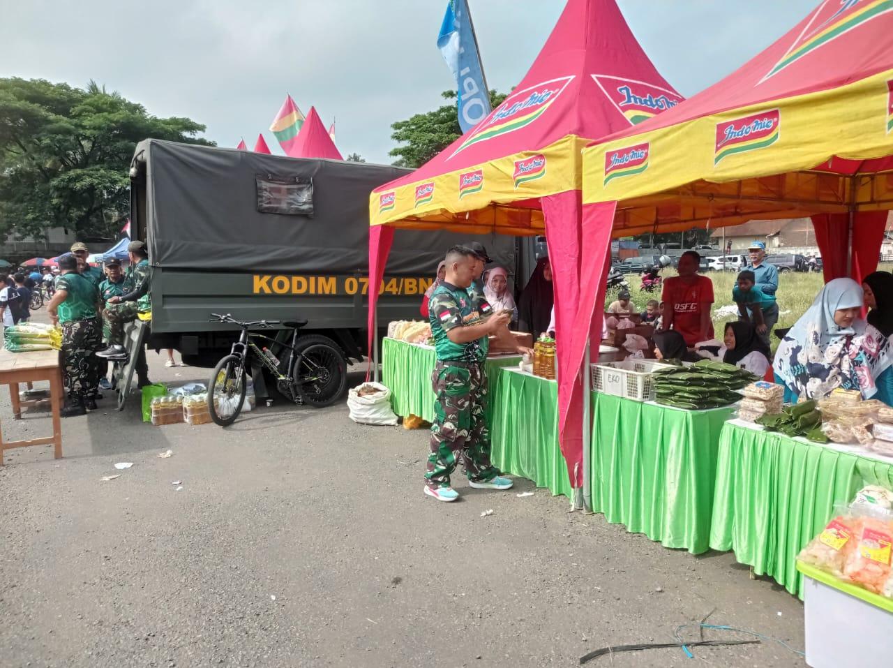 Bazar Murah dan Bantuan Sembako Warnai HUT TNI ke-80 di Banjarnegara