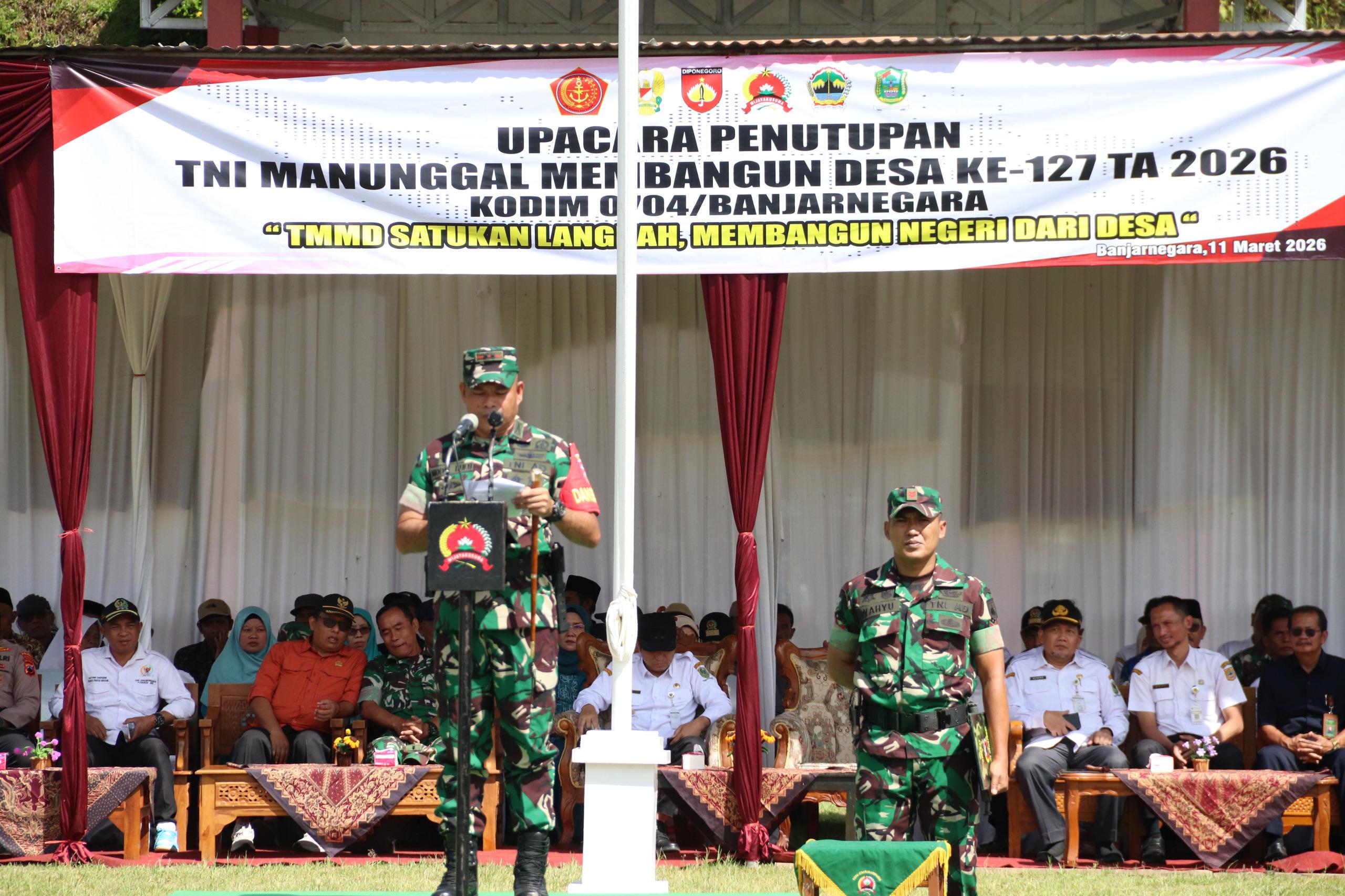 TMMD Sengkuyung Tahap I 2026 Ditutup Warga Pegentan Kini Nikmati Akses Jalan Lebih Baik