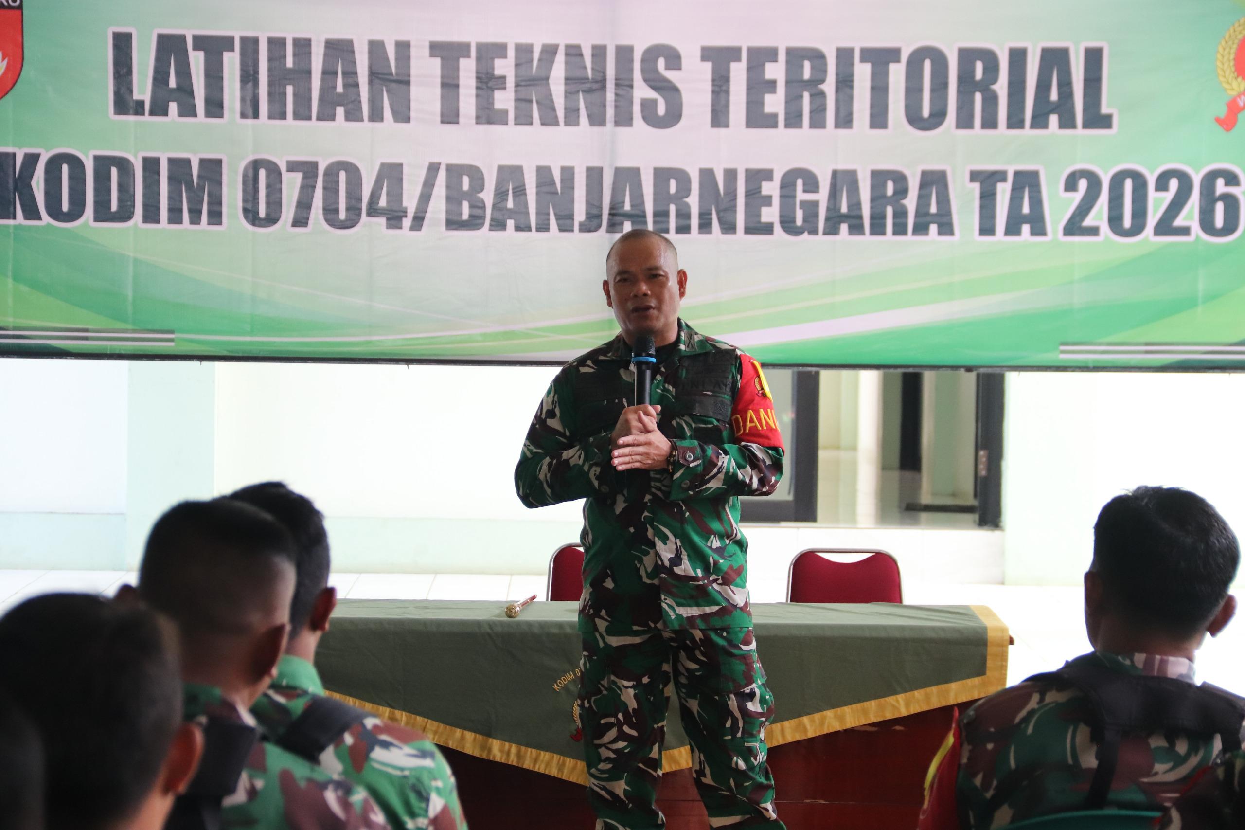 Dandim 0704 Banjarnegara Buka Latnister Tekankan Peningkatan Kemampuan Prajurit