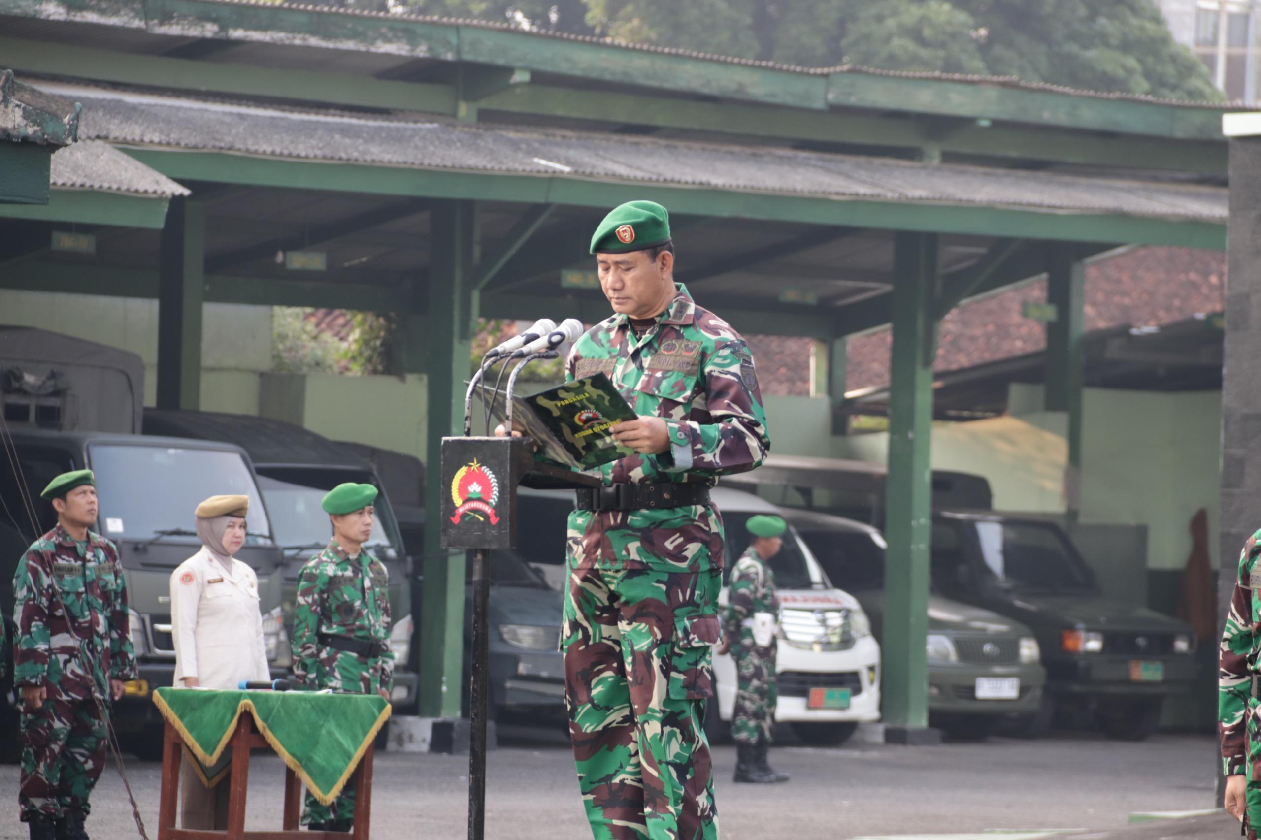 Kasdim 0704 Banjarnegara Pimpin Upacara Bendera Tekankan Disiplin dan Profesionalisme Prajurit