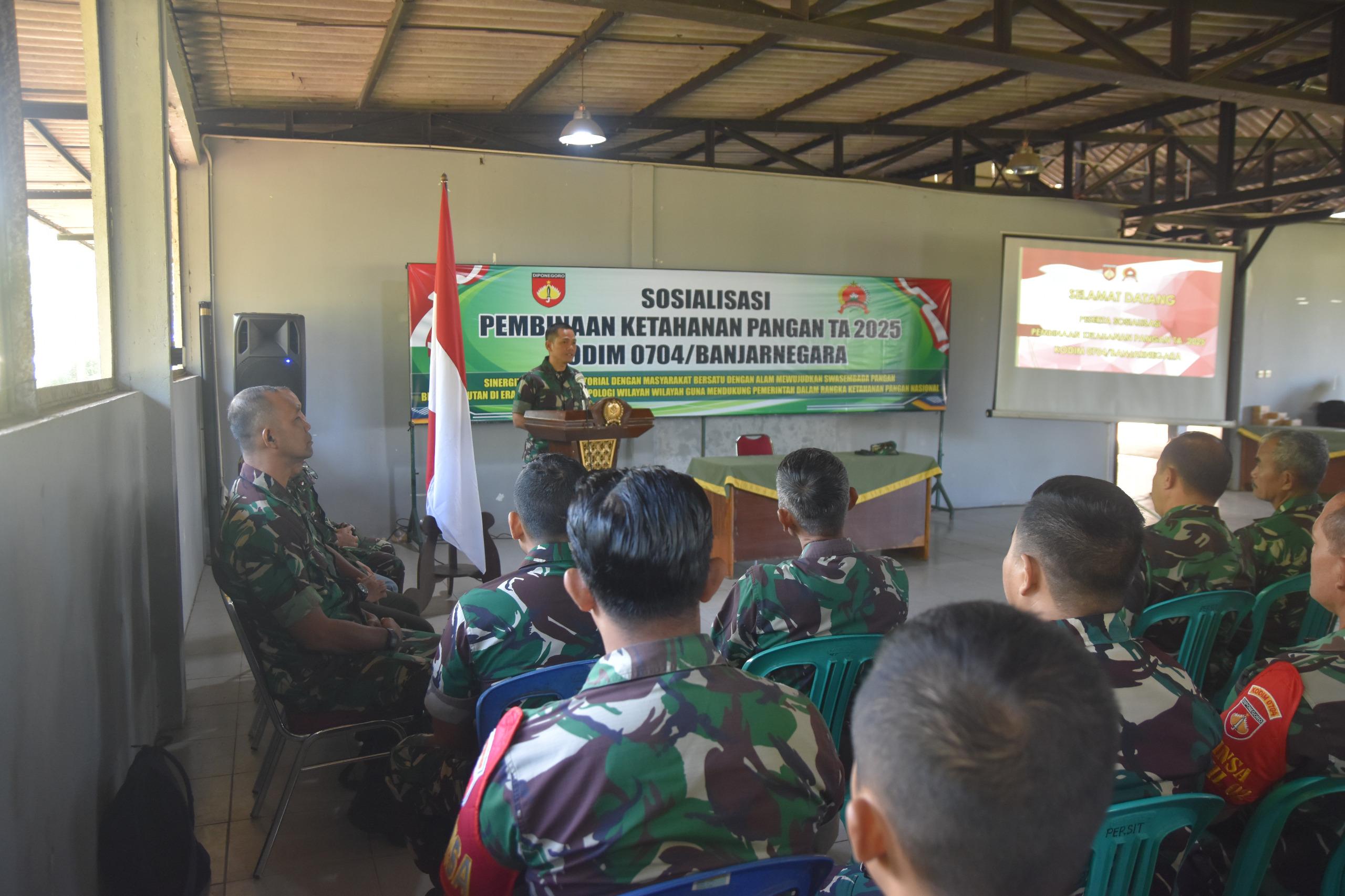 Kodim 0704 Banjarnegara Bangun Kemandirian Pangan Desa