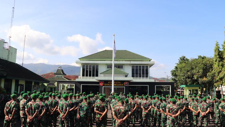 Apel Kembali Cuti Lebaran Dandim Banjarnegara Tekankan Disiplin dan Tanggung Jawab