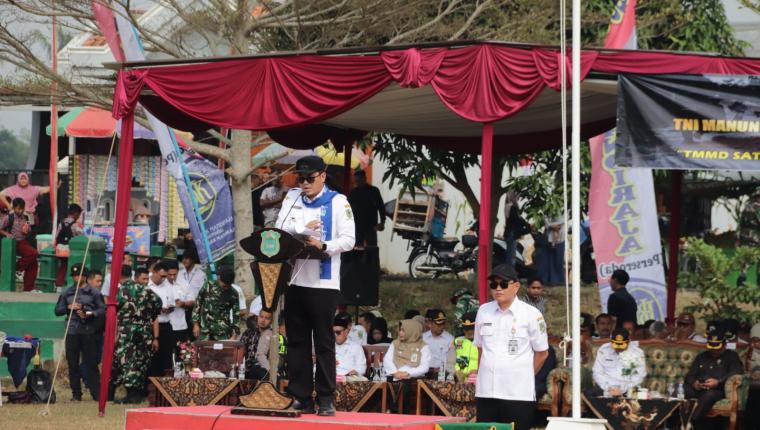 TMMD Reguler ke-129 Resmi Dibuka Gotong Royong Bangun Negeri Dimulai dari Dusun Kunir