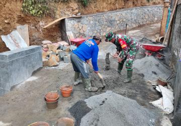 Jembatan Beton Sungai Mbawang Dibangun Buka Akses Warga Dusun Kasimpar dan Duren