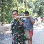 Panggul Adukan Bersama Wujud Nyata Sinergi TNI dan Warga Bangun Desa