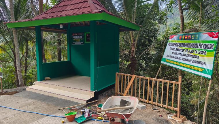 Pos Kamling TMMD Gumelem Kulon Rampung 100 Persen Simbol Gotong Royong dan Keamanan Warga
