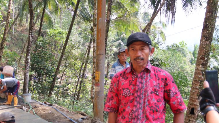 Pak Waryo Bersyukur TMMD Wujudkan Harapan Lama Warga Gumelem Kulon
