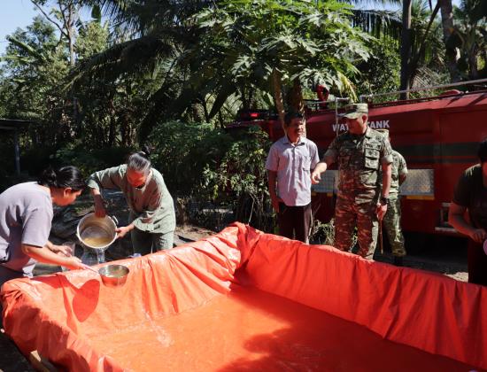 Kodim 0704 Banjarnegara Salurkan Air Bersih Bantu Warga Hadapi Kekeringan