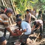 TNI Polri dan Warga Bersatu Rabat Beton TMMD Jadi Simbol Kekuatan Gotong Royong