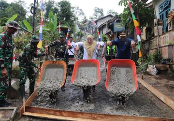 Kodim 0704 Banjarnegara Resmi Buka TMMD Sengkuyung Tahap II 2026 di Desa Lawen