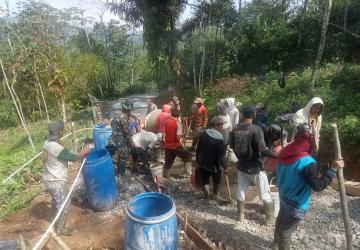 TMMD Sengkuyung Tahap II Kodim 0704 Banjarnegara Dorong Pembangunan Desa Lawen