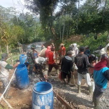 TMMD Sengkuyung Tahap II Kodim 0704 Banjarnegara Dorong Pembangunan Desa Lawen