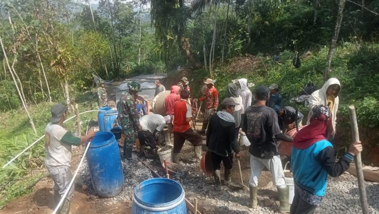 TMMD Sengkuyung Tahap II Kodim 0704 Banjarnegara Dorong Pembangunan Desa Lawen