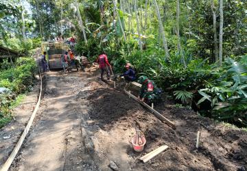 TMMD Sengkuyung Tahap II 2026 di Desa Lawen Percepat Pembangunan dan Tingkatkan Kebersamaan