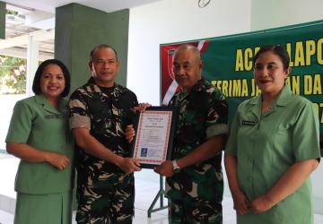 Dandim 0704 Banjarnegara Pimpin Corps Raport Sertijab dan Pelepasan Personel Purna Tugas