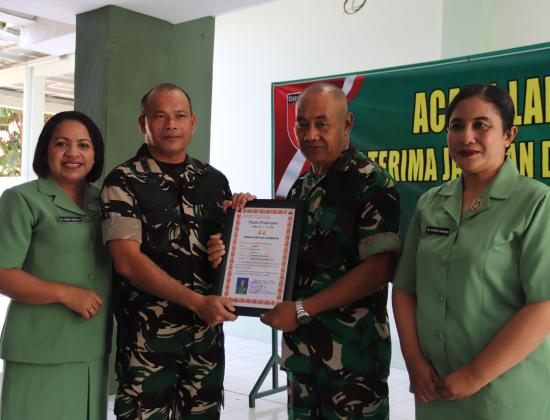 Dandim 0704 Banjarnegara Pimpin Corps Raport Sertijab dan Pelepasan Personel Purna Tugas