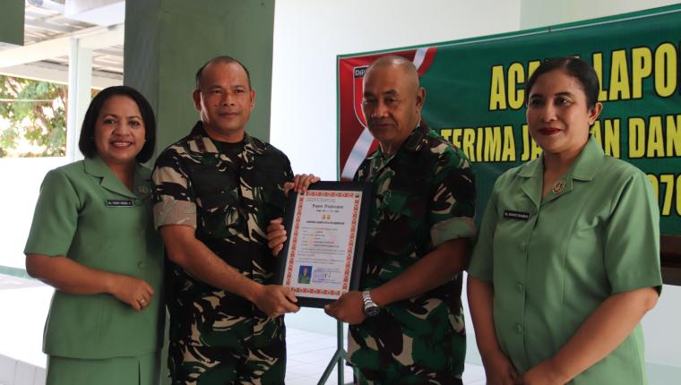 Dandim 0704 Banjarnegara Pimpin Corps Raport Sertijab dan Pelepasan Personel Purna Tugas