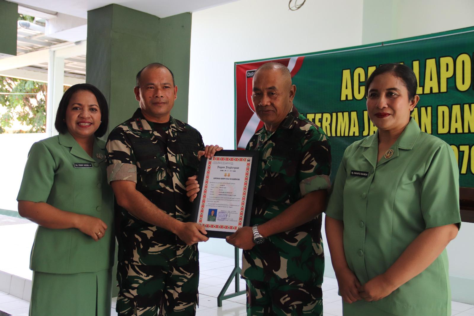 Dandim 0704 Banjarnegara Pimpin Corps Raport Sertijab dan Pelepasan Personel Purna Tugas