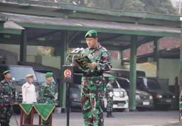 Kasdim 0704 Banjarnegara Pimpin Upacara Bendera Tekankan Disiplin dan Profesionalisme Prajurit