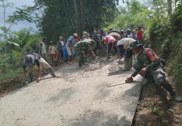 TMMD Sengkuyung 2026 TNI dan Warga Lawen Bersatu