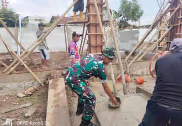 Babinsa Sigaluh Dampingi Pembangunan KDKMP di Kalibenda