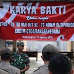 HUT ke-81 TNI dan HUT ke-76 Kodam IV/Diponegoro Gotong Royong Jadi Wujud Pengabdian TNI kepada Rakyat