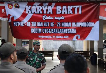 HUT ke-81 TNI dan HUT ke-76 Kodam IV/Diponegoro Gotong Royong Jadi Wujud Pengabdian TNI kepada Rakyat